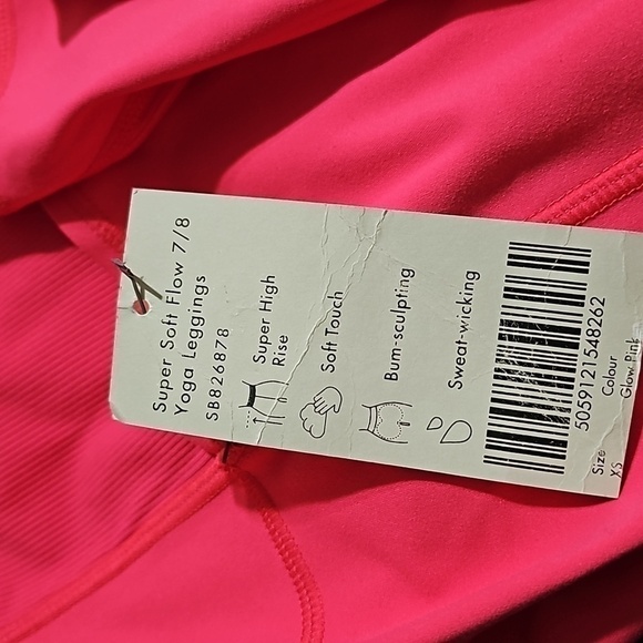 Sweaty Betty London Super Soft 7/8 Pink Yoga Leggings Size 4 NWT - Picture 7 of 9